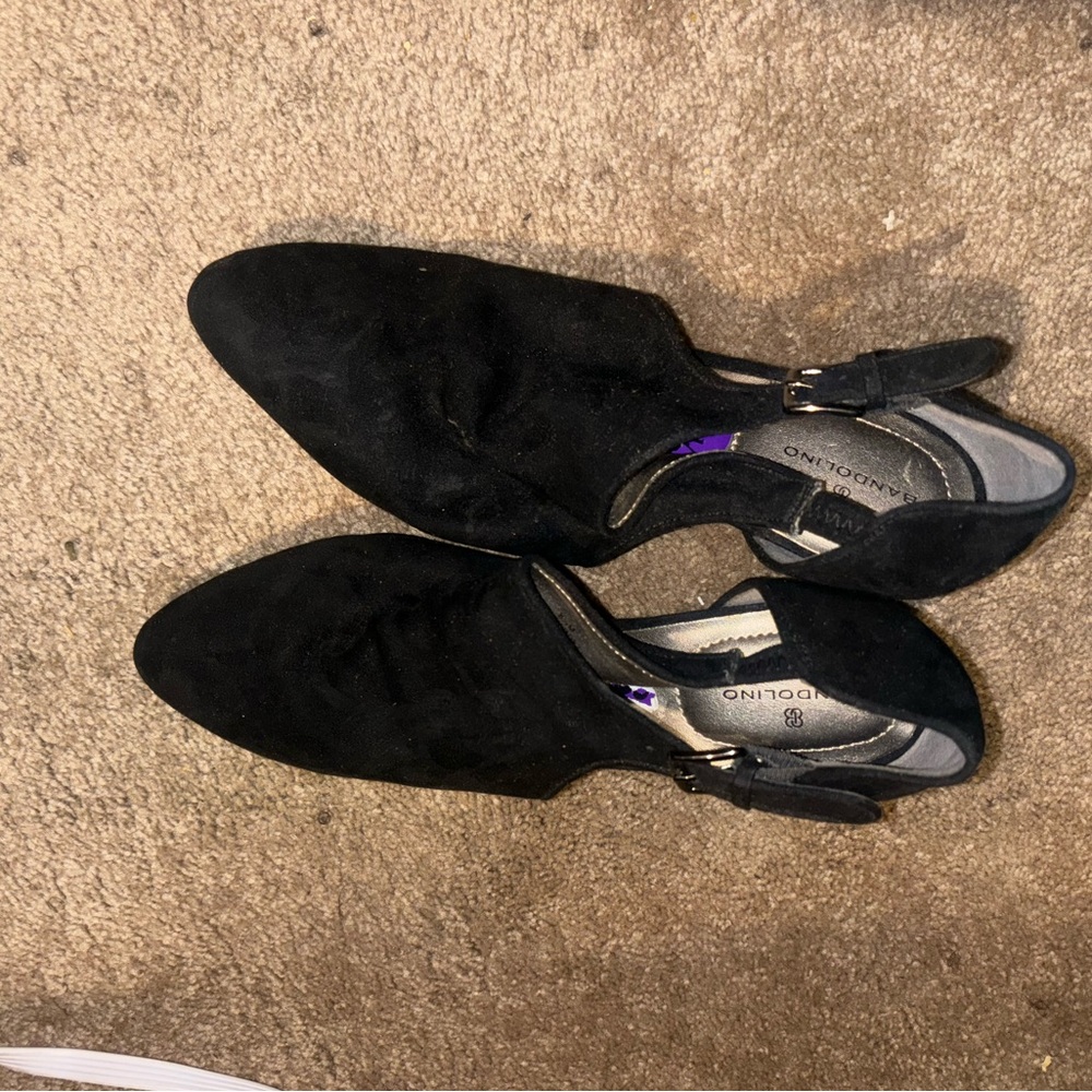 Bandolino jasmine black suede 8 1/2